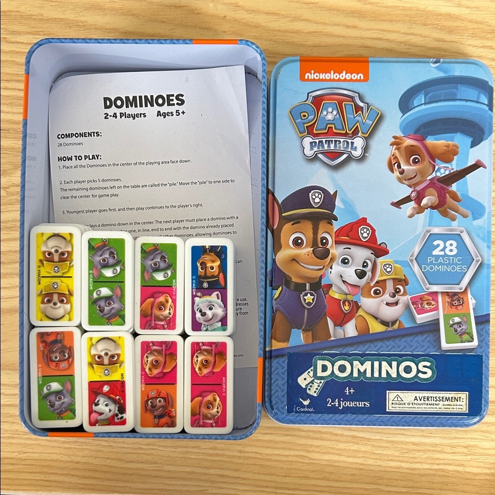 Nickelodeon Paw Patrol Colorful Dominoes Set - Picture 2 of 3